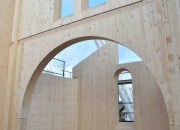 Neubau einer Klosterkirche in Massivholzbauweise